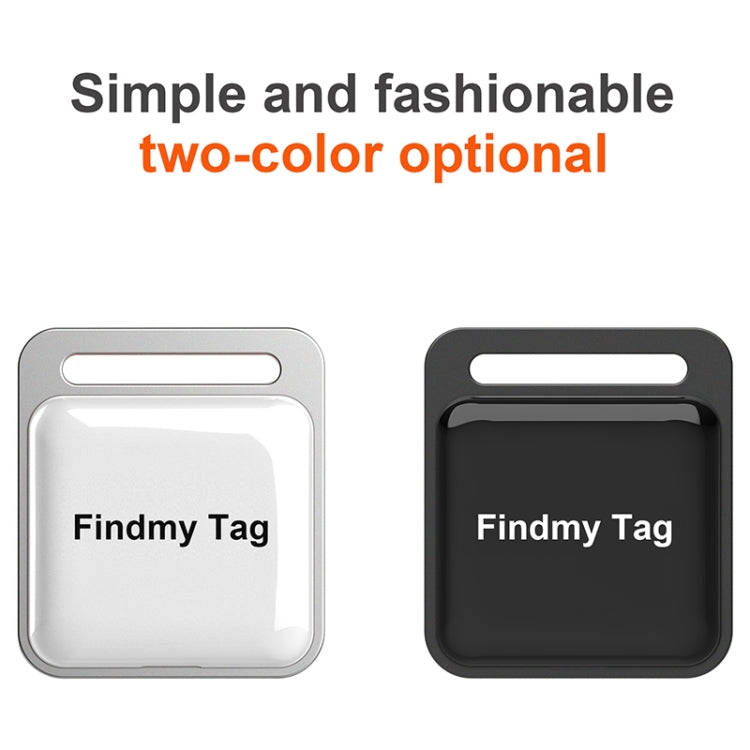 Findmy Tag Square Smart Bluetooth Anti- lost Alarm Locator Tracker, Square (White), Square (Black) Findmy Tag Square Smart Bluetooth Anti- lost Alarm Locator Tracker, Square (White), Square (Black)